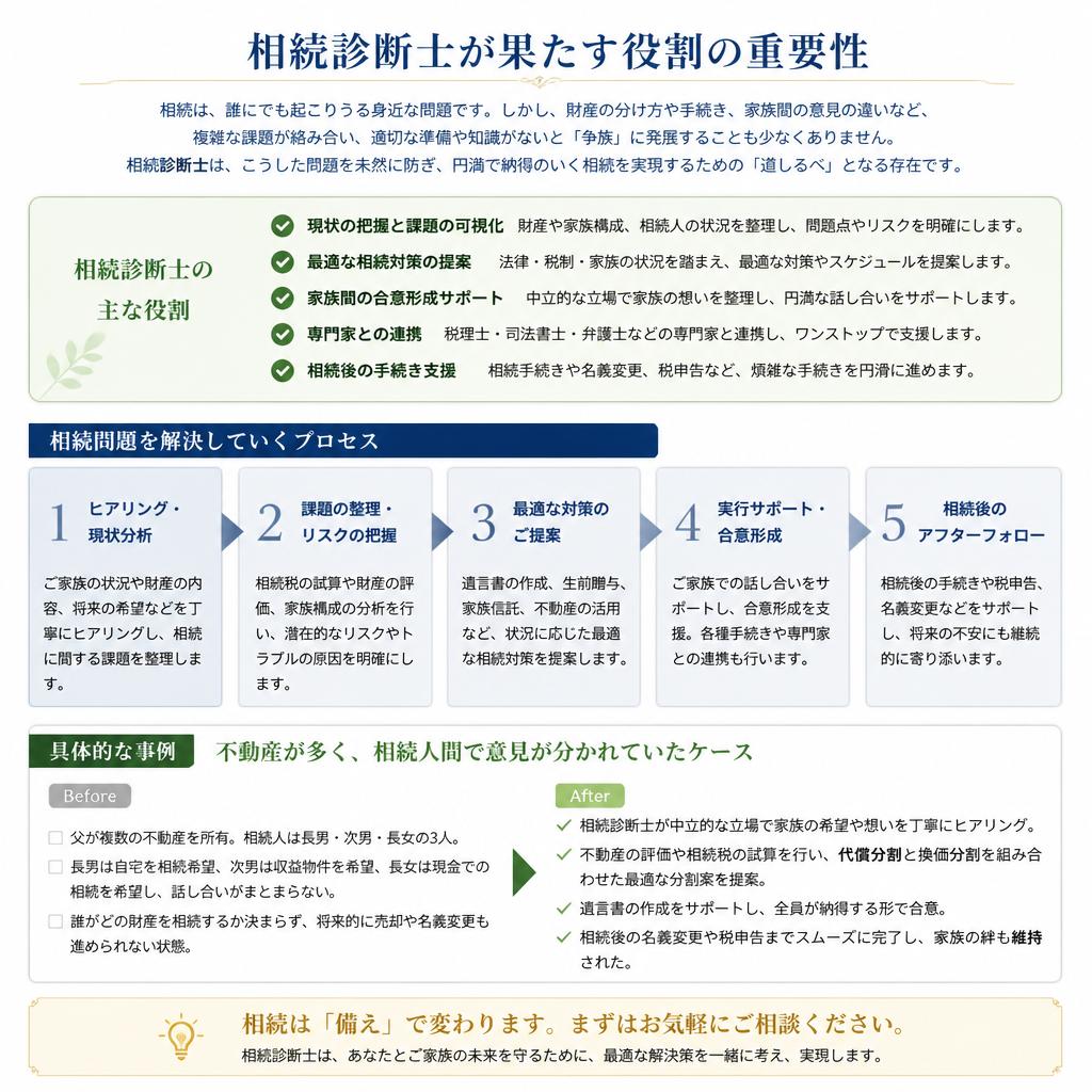 相続診断士の役割とメリット